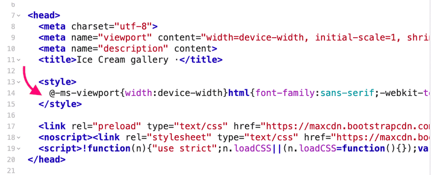 CSS‌های ضروری را اینلاین کنید تا خطای LCP برطرف شود