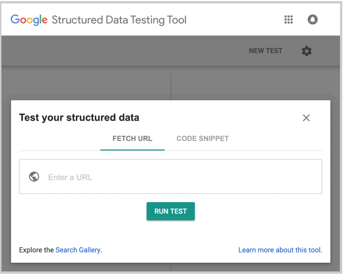 ابزار آنلاین Structured Data Testing Tool