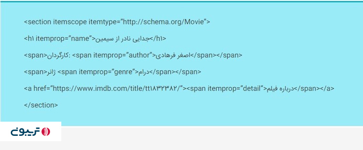 نمونه‌ای از یک کد با استفاده از میکرودیتا