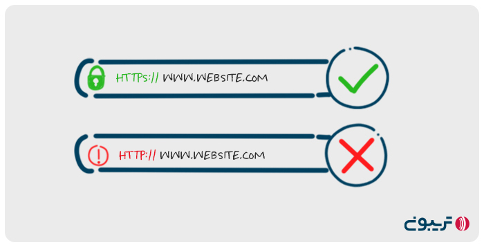 مقایسه‌ی http و https
